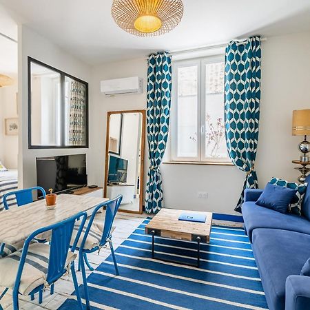 Studio Bleu 29M2, 120M Vieux-Port , Clim ,Wifi, Acces Autonome Avec Code Marseille Luaran gambar