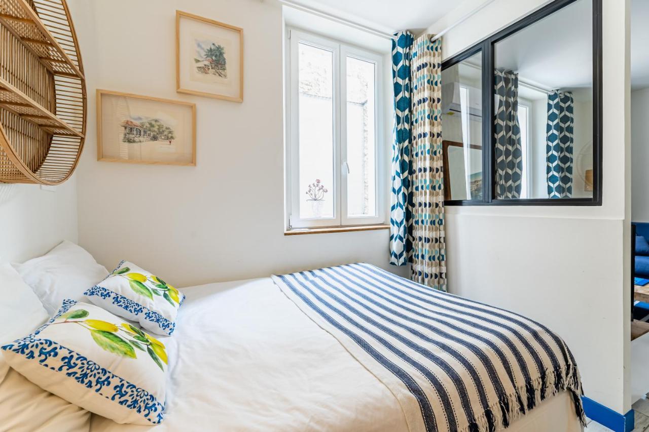Studio Bleu 29M2, 120M Vieux-Port , Clim ,Wifi, Acces Autonome Avec Code Marseille Luaran gambar