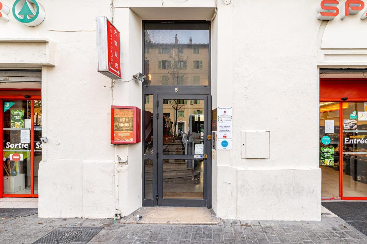 Studio Bleu 29M2, 120M Vieux-Port , Clim ,Wifi, Acces Autonome Avec Code Marseille Luaran gambar